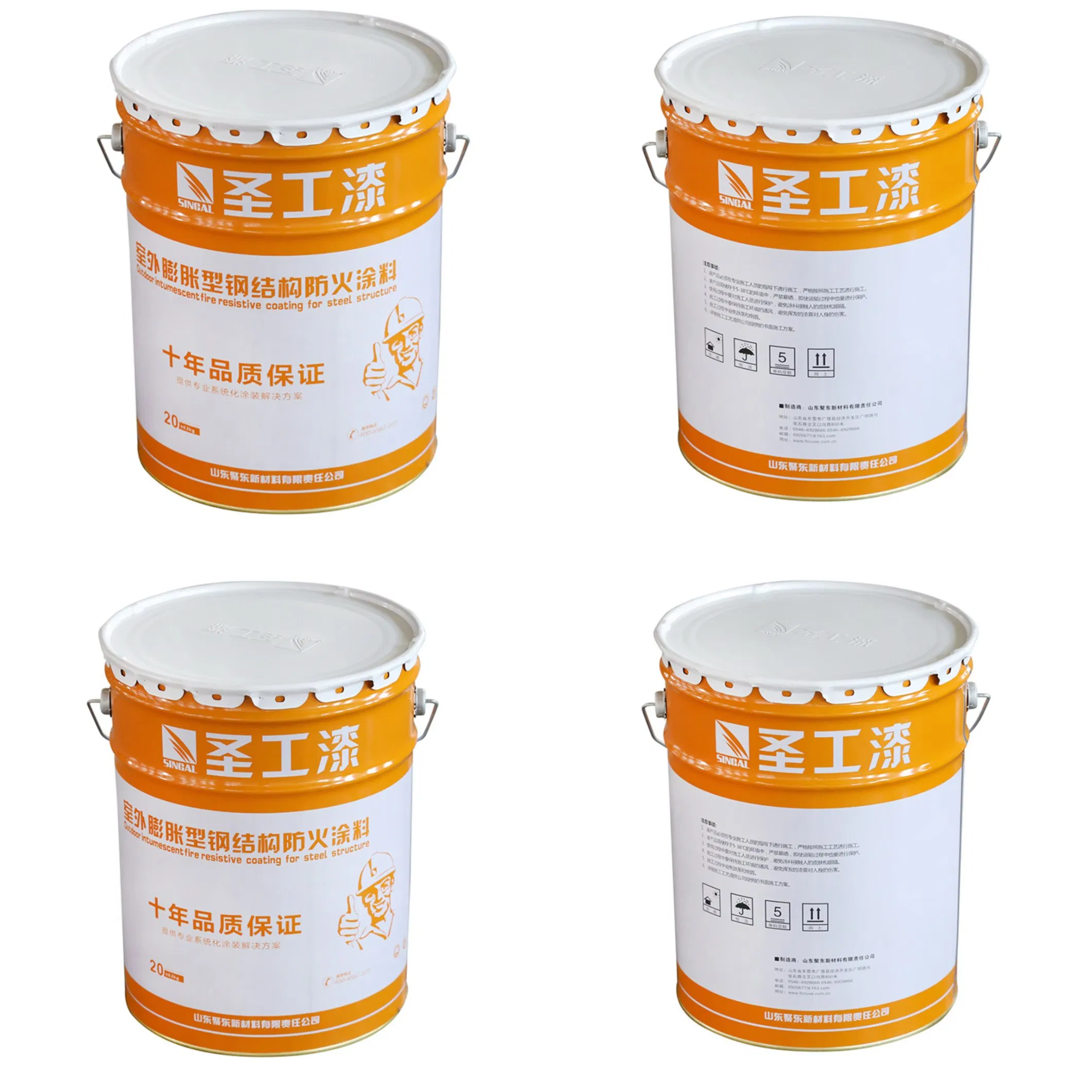 Durable Outdoor Ultra-Thin Intumescent (Oil-based) Fireproof Coating for Steel Structures