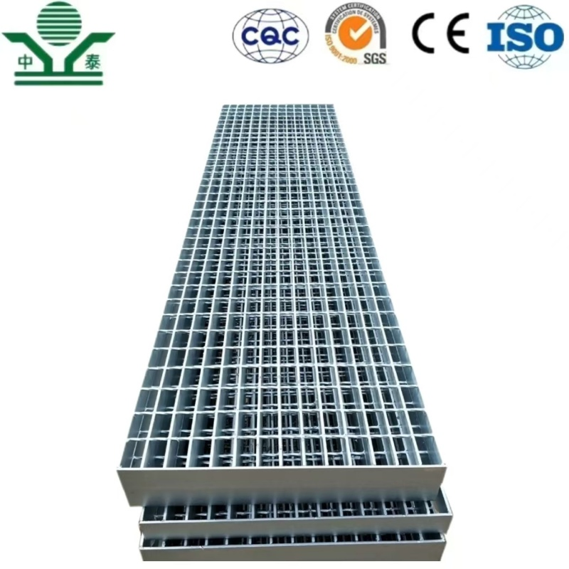 Zhongtai Galvanized 30mm Bearing Bar Pitch High Strength Drain Steel Grating