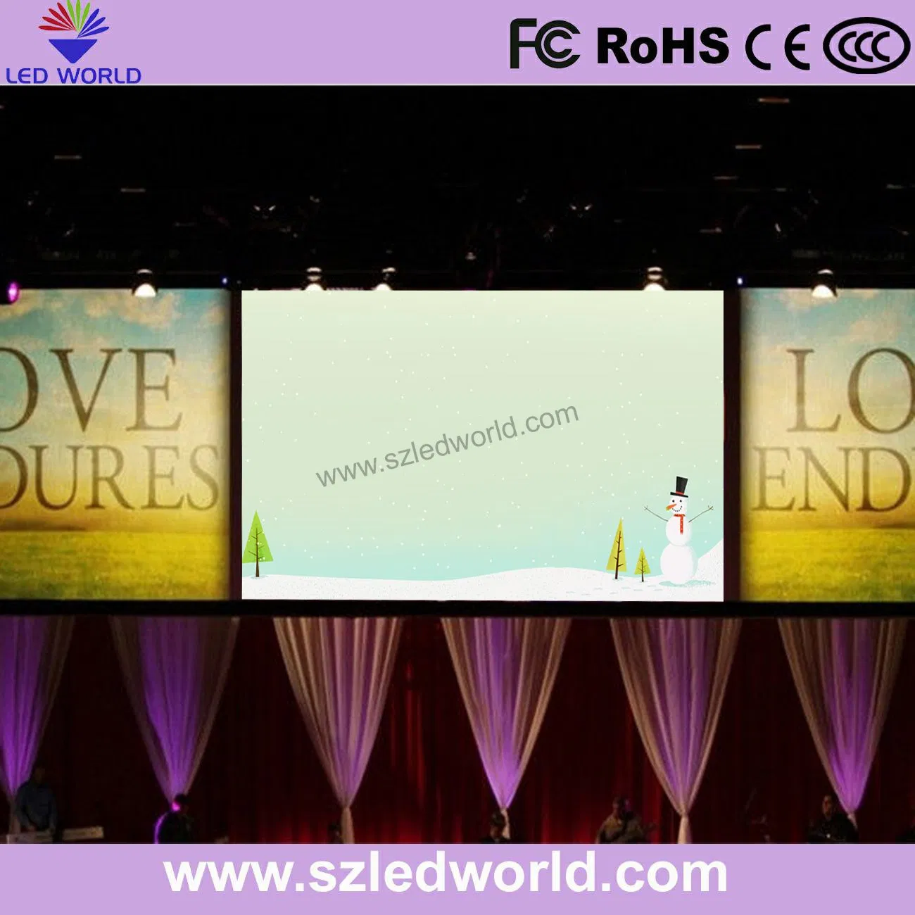 P6 Indoor Full Color LED Digital Electronic Screen Board Display