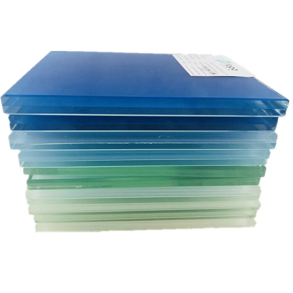 8.38mm 10.76mm Dark Blue Strengthen Tempered Laminated Glass for Building (LG-TP)