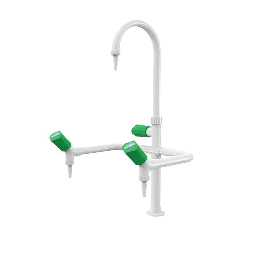 School Lab Triple Outlet Taps with Safety Features Laboratory Faucet