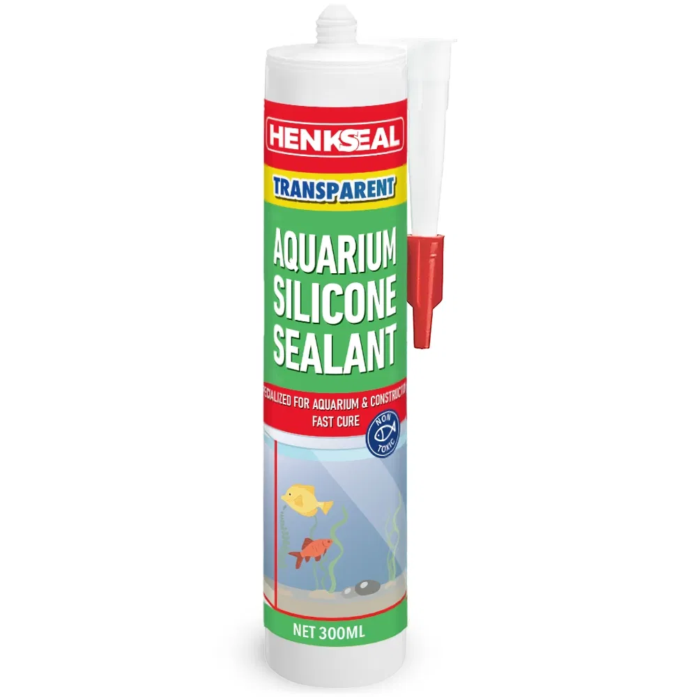 Henkseal® Reliable Non-Toxic Clear Aquariums Silicone Sealant for Rapid Curing