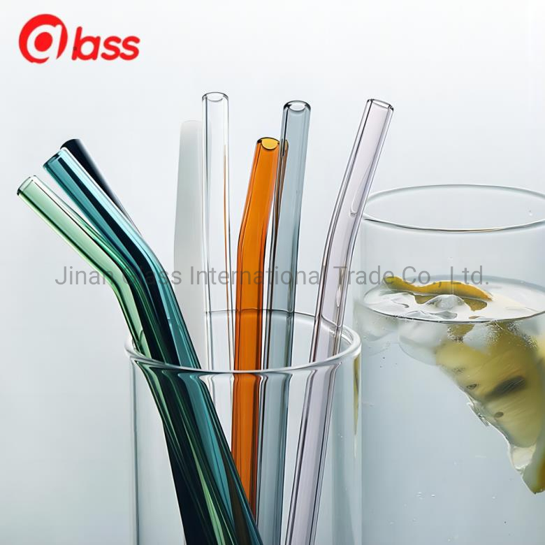 Plastic Glasses Shaped Drinking Straws Glass Milk Water Bottle with Straw