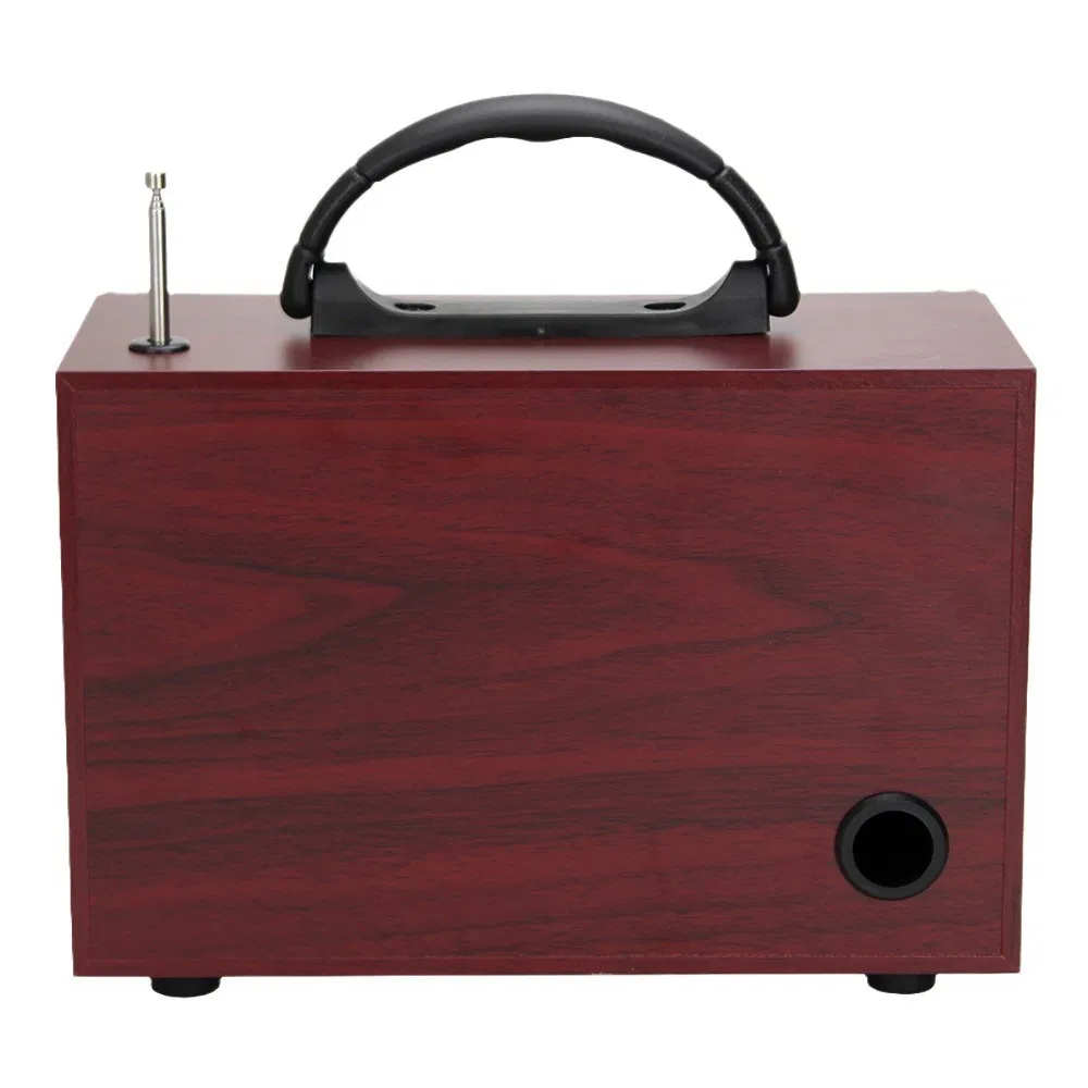 Ns-8135bt Wooden Retro Radio with FM/Sw, Portable Multifunctional Bluetooth Speaker