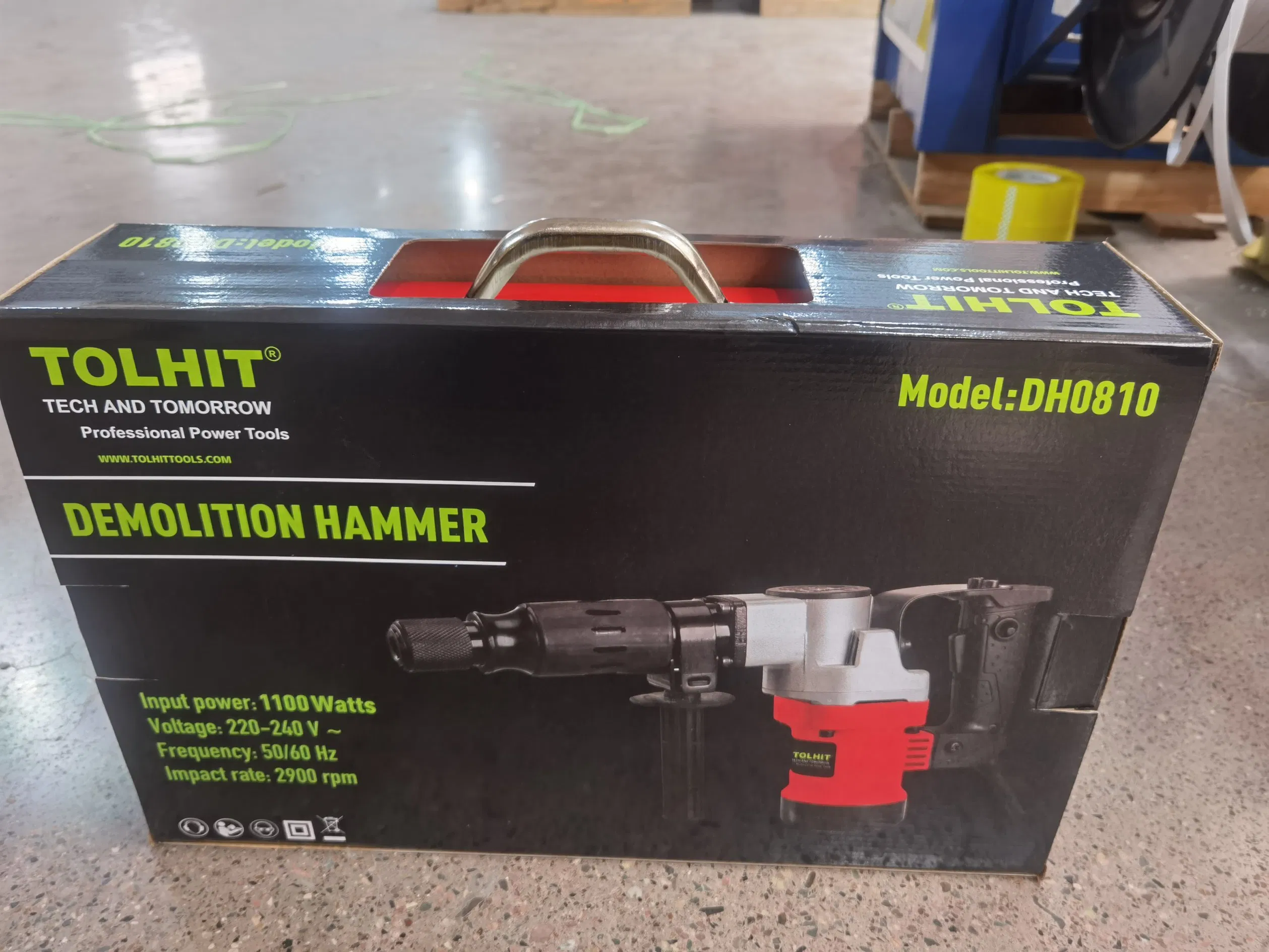 Отбойный молоток электрический Tolhit 1100W, 17Дж