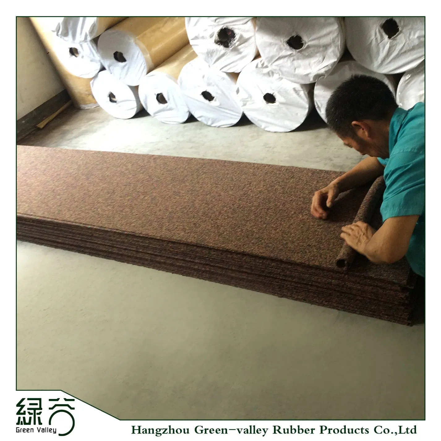 Anti-Slip, Anti-Static Elastic Kindergarten Playground Rubber Floor Mat for Basketball/Tennis/Vollyball/Badminton