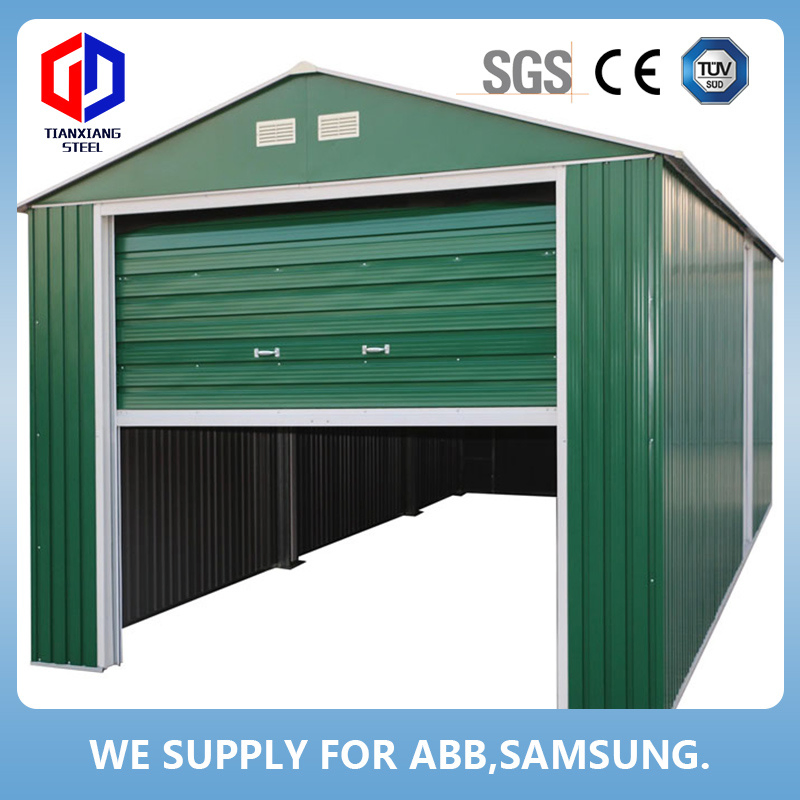 Garage Steel Frame Garage Car Park Car Port Shade Canopy Metal Customized Prefabricated Building