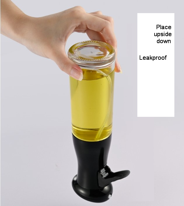 Hot Sale New Design 200ml Glass Cruet Bottle Oil Sprayer