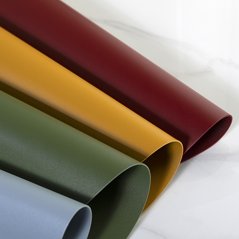 Waterproof Anti Slip Table Mat Heat Insulation Faux Leather Placemats for Dining Table