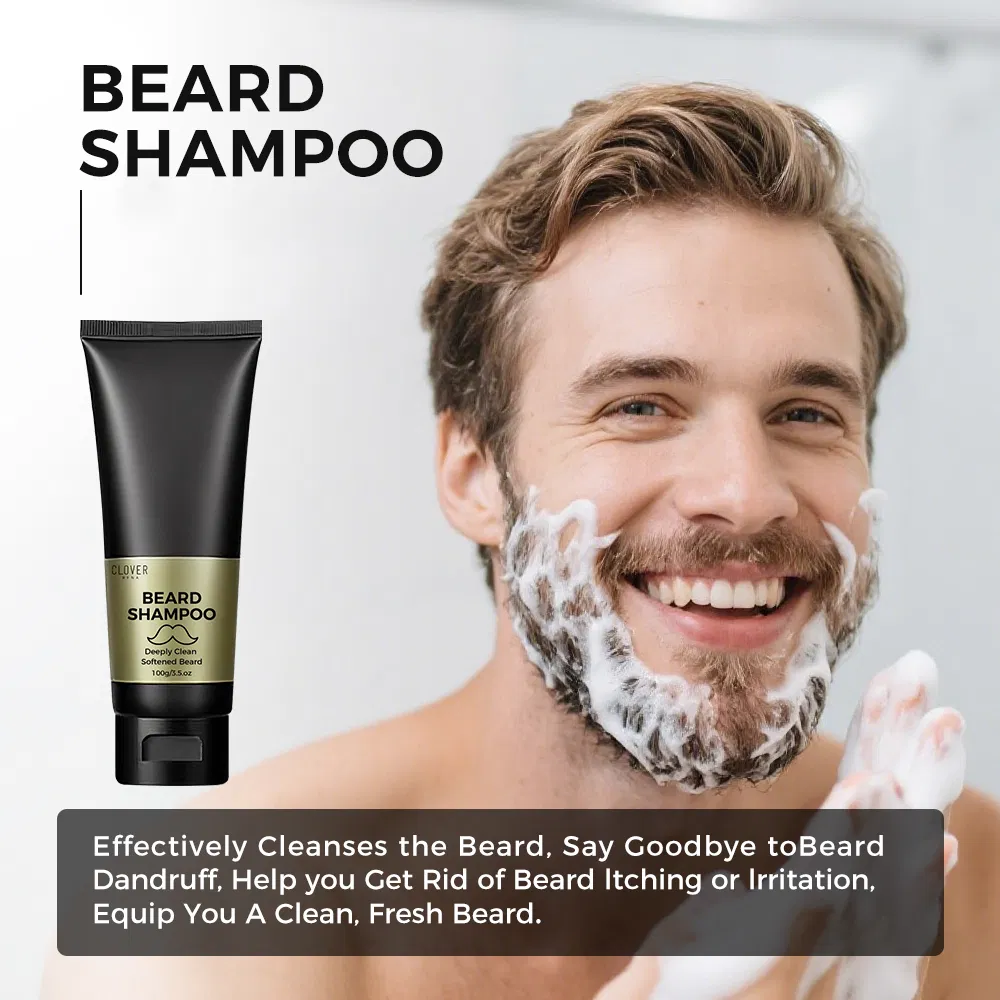 Custom Logo Natural Premium Mens Beard Growth Balm Organic Beard Cream for Men