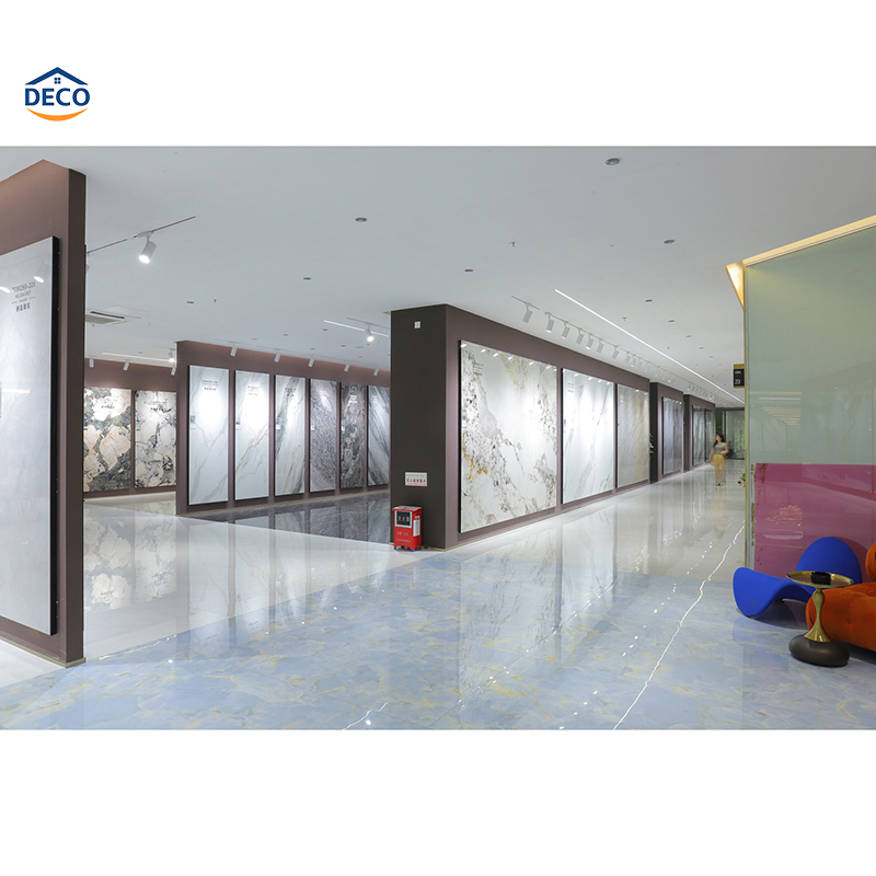 Полированная керамическая плитка 900x2600 мм, черно-белая