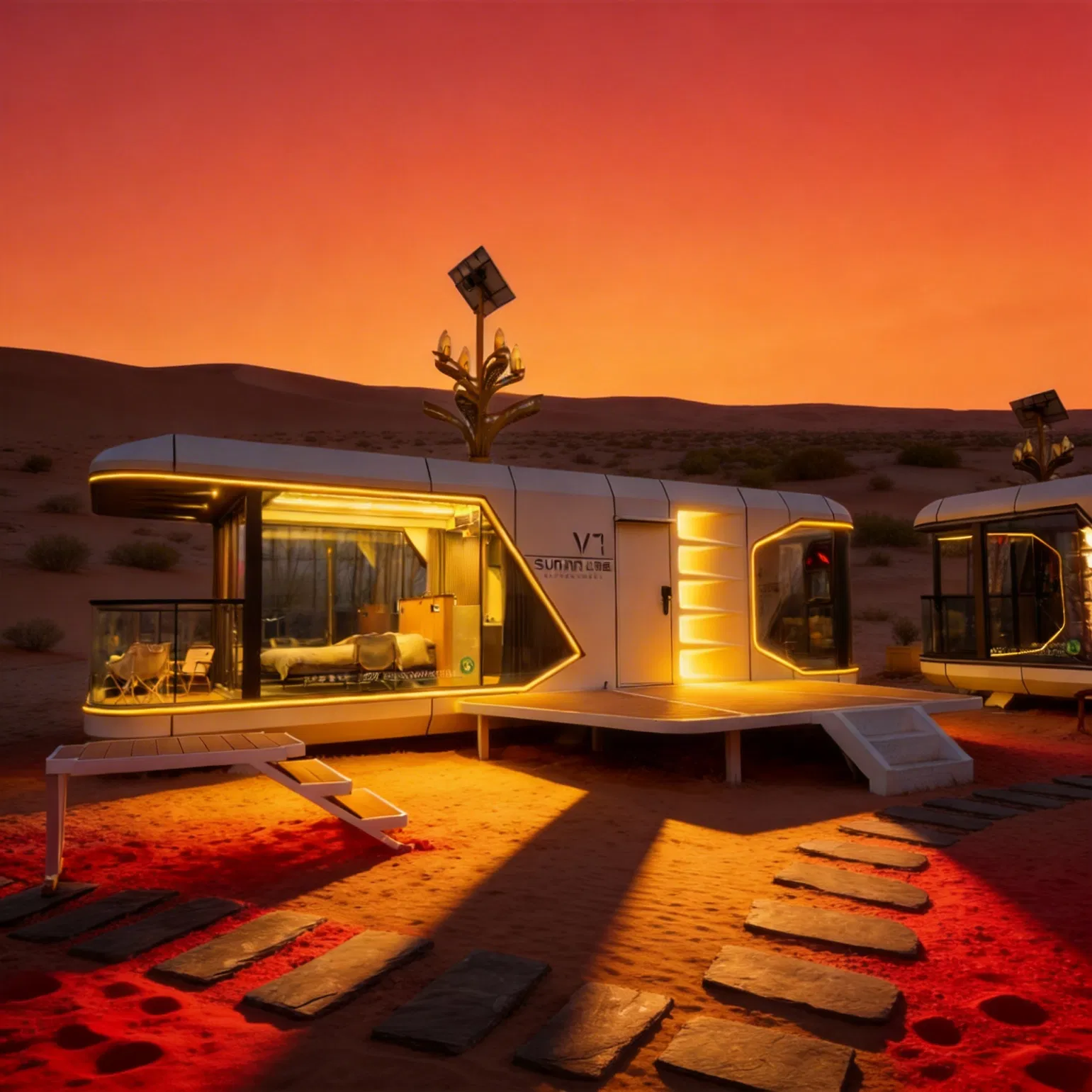 Factory Prefab Villa House Wholesale Star Space Capsule House Vessel Luxury Space Capsule House for Unused Land