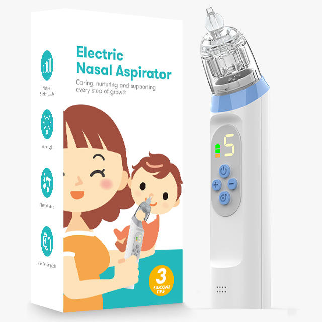 Electric Baby Nasal Aspirator Waterproof Baby Nose Sucker with BPA-Free Tips Rechargeable High Efficient Suction Nose Cleaner