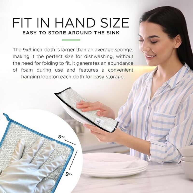 Eco-Friendly Bamboo Microfiber Kitchen Towels for Quick Drying