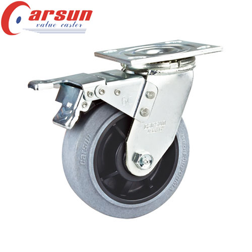 200mm 8 Inches Heavy Duty Swivel Conductive Wheel Castor (with nylon total brake)