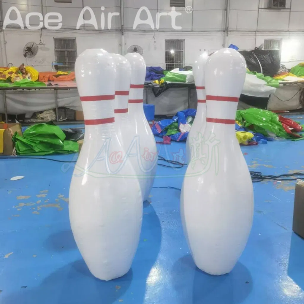 Inflatable Bowling Pin Set Inflatable Bowling Pins Alley Game Human Bowling Ball
