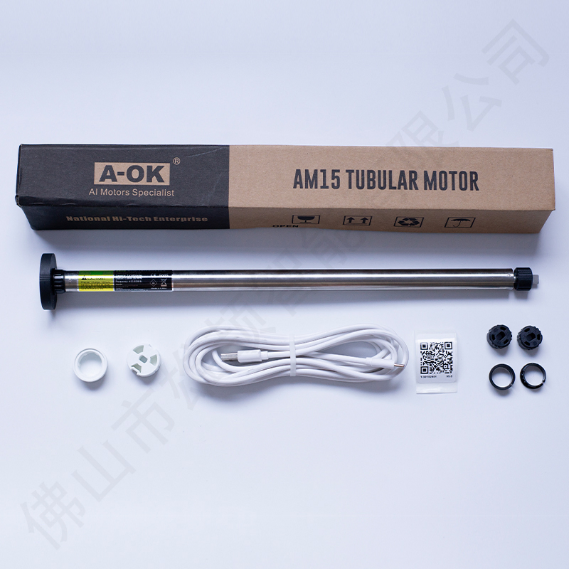 Built-in Lithium Battery Louver Motor Aok Am15-03/35-Es-E Powered by Solar Panels Featuring Ngwn's Patented Gearbox Design