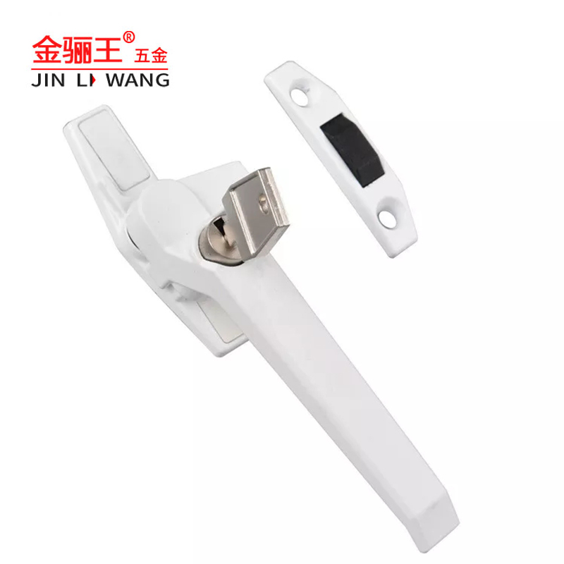 Window Hardware Accessories White PVC Aluminum Glass Window Handle with Lock