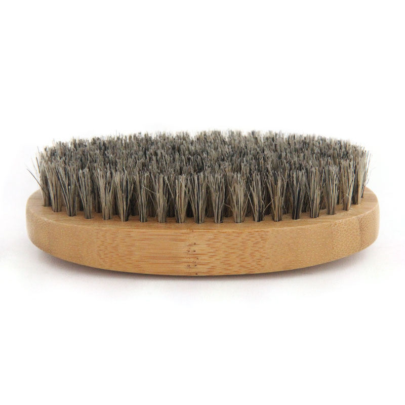 Eco-Friendly Portable Natural Men's Facial Cleansing Tool Beard Brush