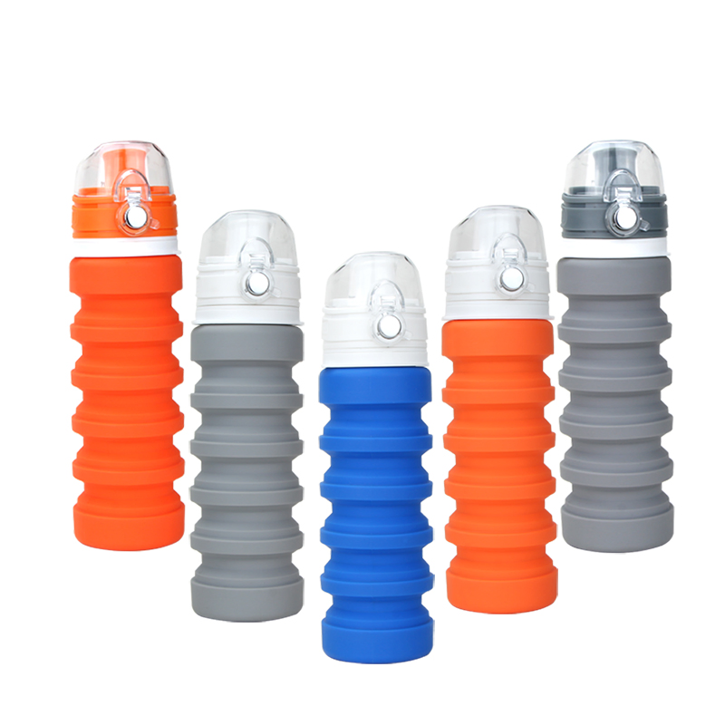 Customize Silicone Collapsible Coffee Cup Outdoor Sports Portable Foldable Water Bottle