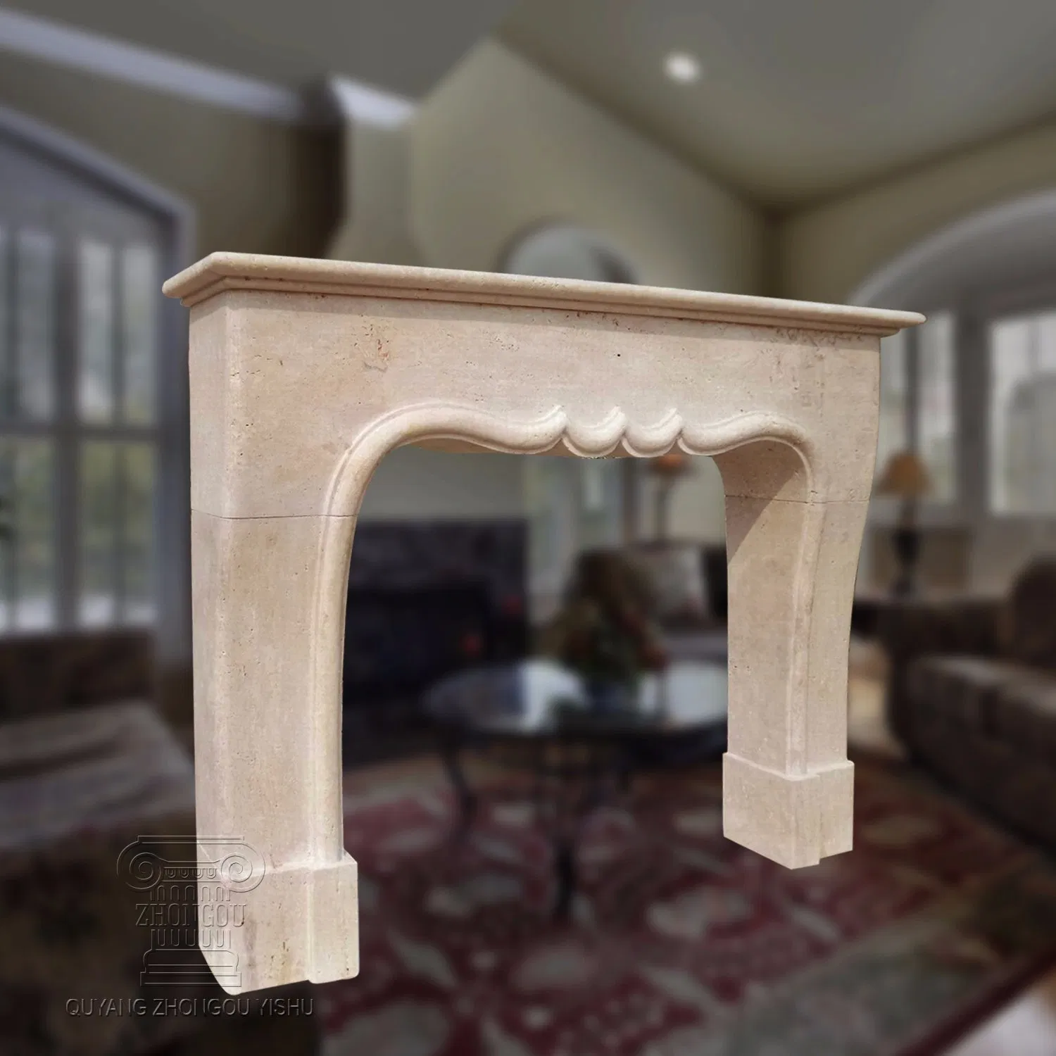Sandstone Fireplace Surround Fireplace, Marble Mantel