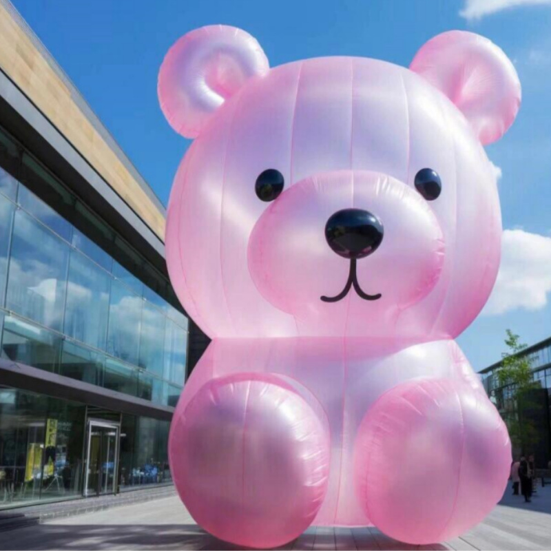 Colorful Cartoon Bear Inflatable Display for Events and Festivals