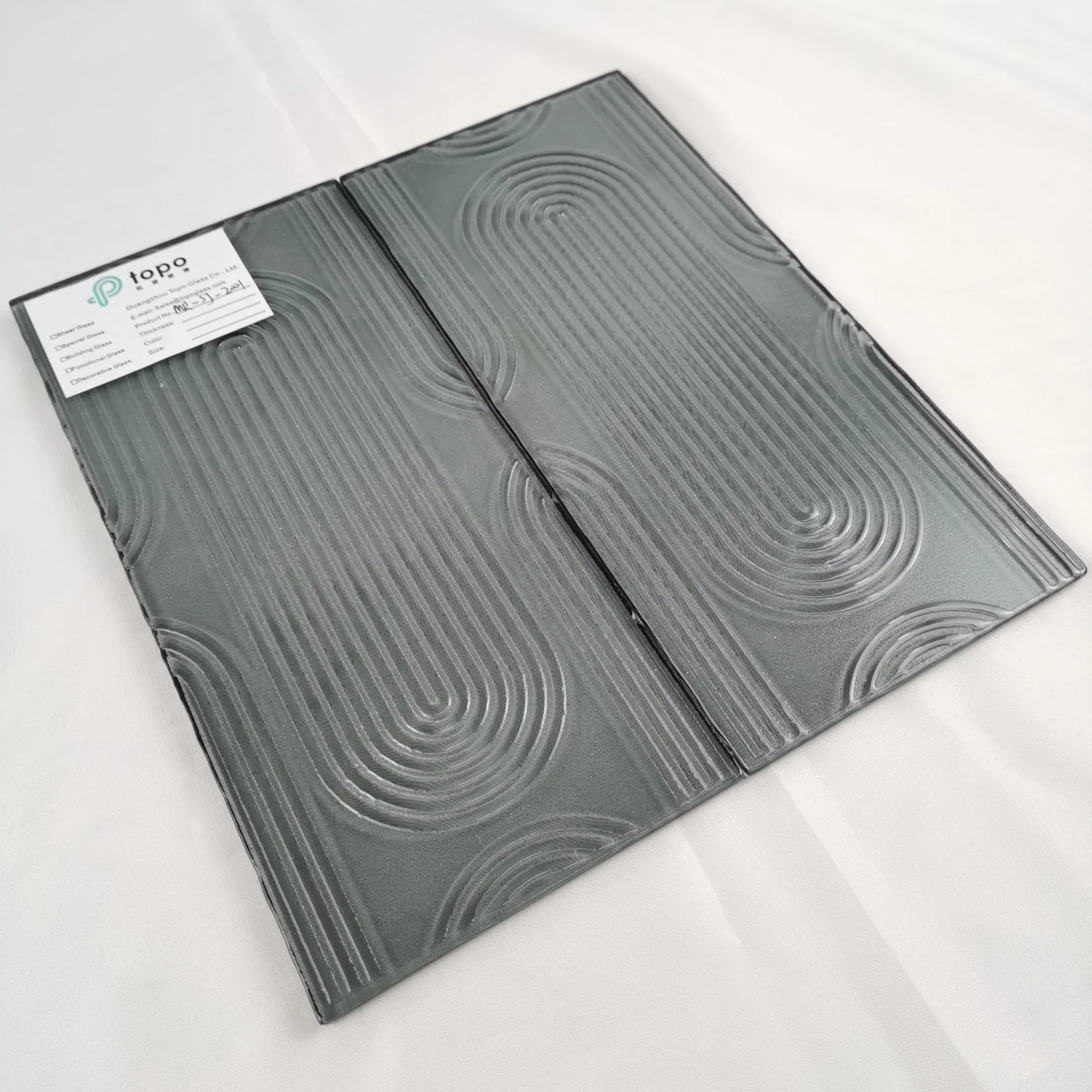 Guangzhou Variety Style Golden Yellow / Grey / Low Iron Fused Pattern (MR-SJ-2001)