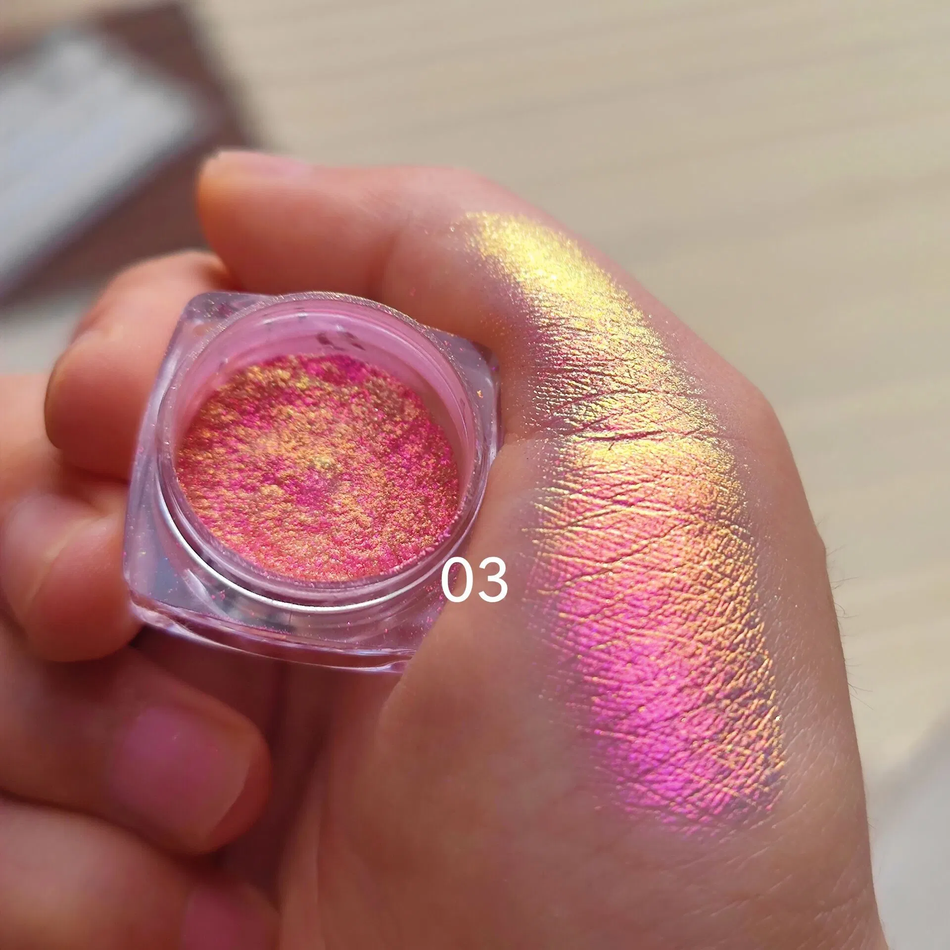 Vegan Chameleon Pigments Watercolor Eyeshadow Duo Chrome Pigments