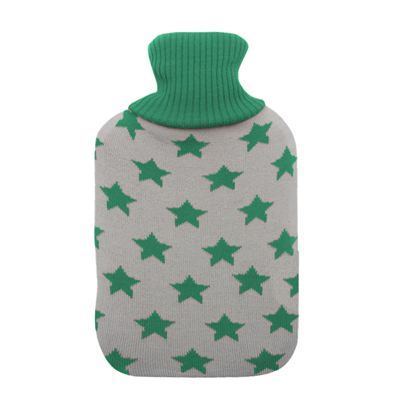 Medical Rubber Hot Water Bag with Colorful Cover for Back Pain