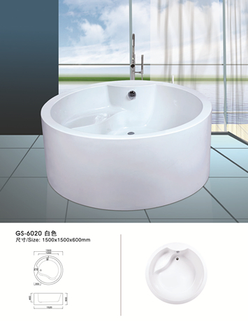 Hot Sale Pure Acrylic Luxury Massage Bathtub /SPA / Whirlpool (6020)