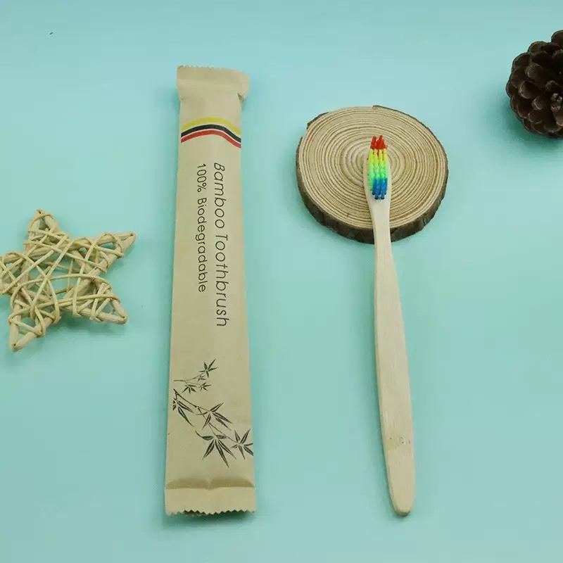 Low Minimum Order Quantity 100% Natural Biodegradable Toothbrushes Eco-Friendly Bamboo Toothbrush