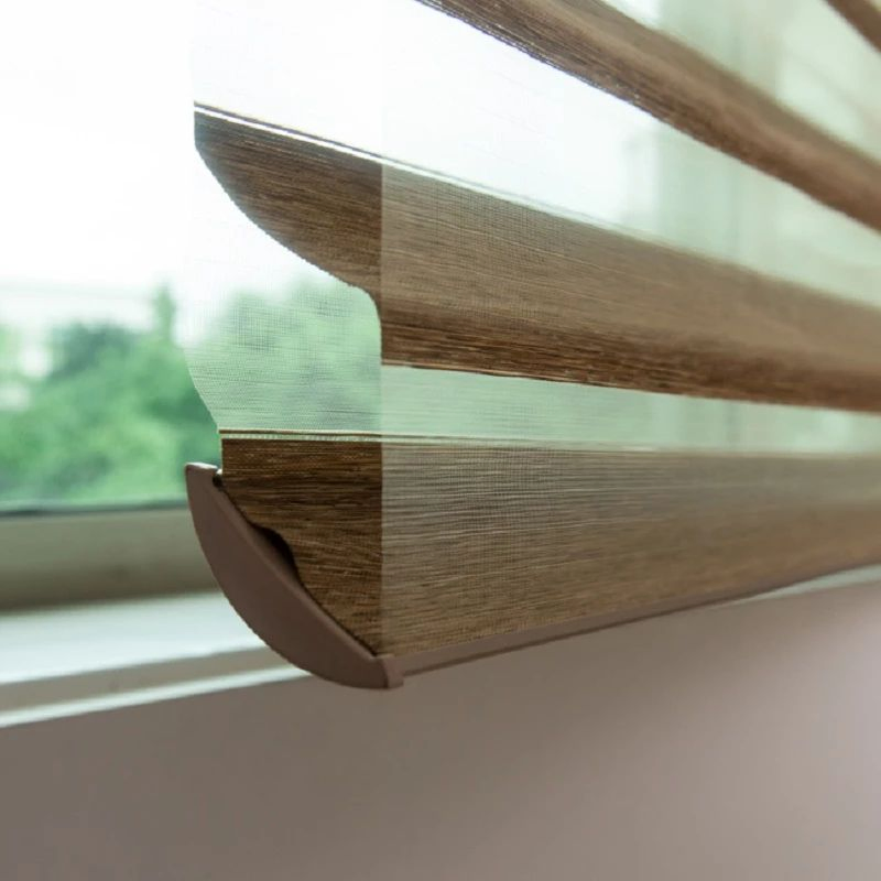Home Decor Manual Roller Shangri-La Blinds Zebra Shades Window Shutter