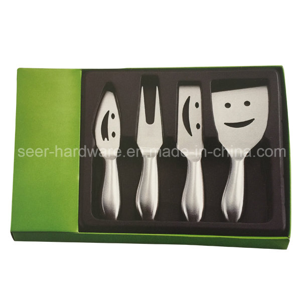 4PCS Stainless Hollow Handle Cheese Set Tool with Knife (SE-2011)