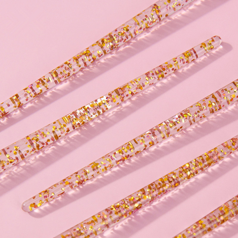Private Label Bling Make up Brushes High Quality Synthetic Shiny Crystal Glitter Diamond Custom Logo Makeup Brush Set
