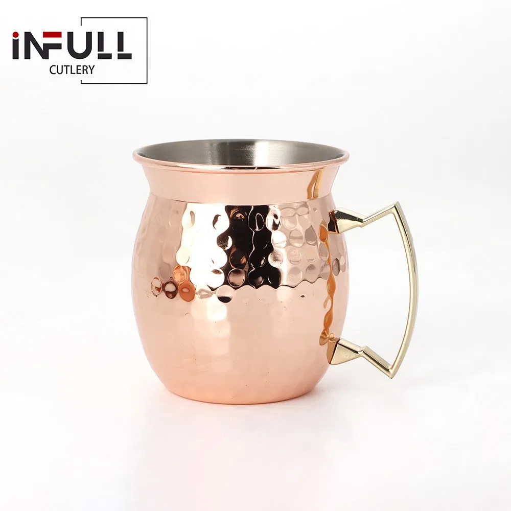 Wholesale Copper Plated Sturdy Mug for Coffee Beer Cocktail Customized