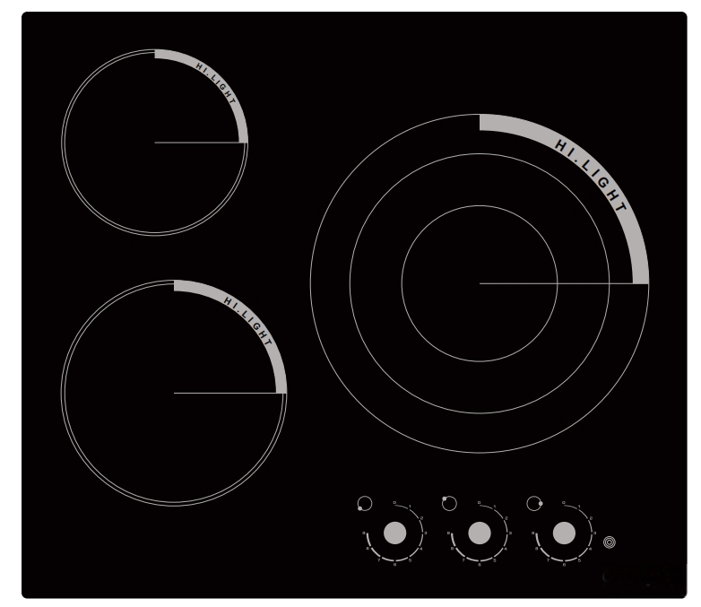 High Power Electric Ceramic Stove Household Kitchen Appliance 3 Burner Infrared Cooker Hob