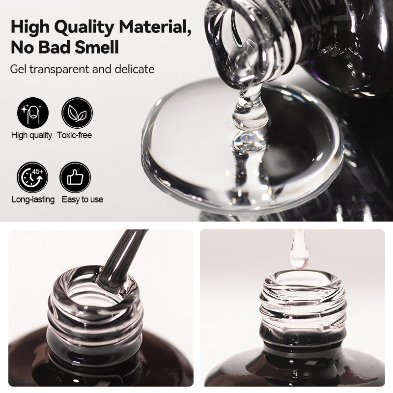 R S Nail Free Sample 15ml Extend Gel Polish Bottle Professional Nail Gel Supplier