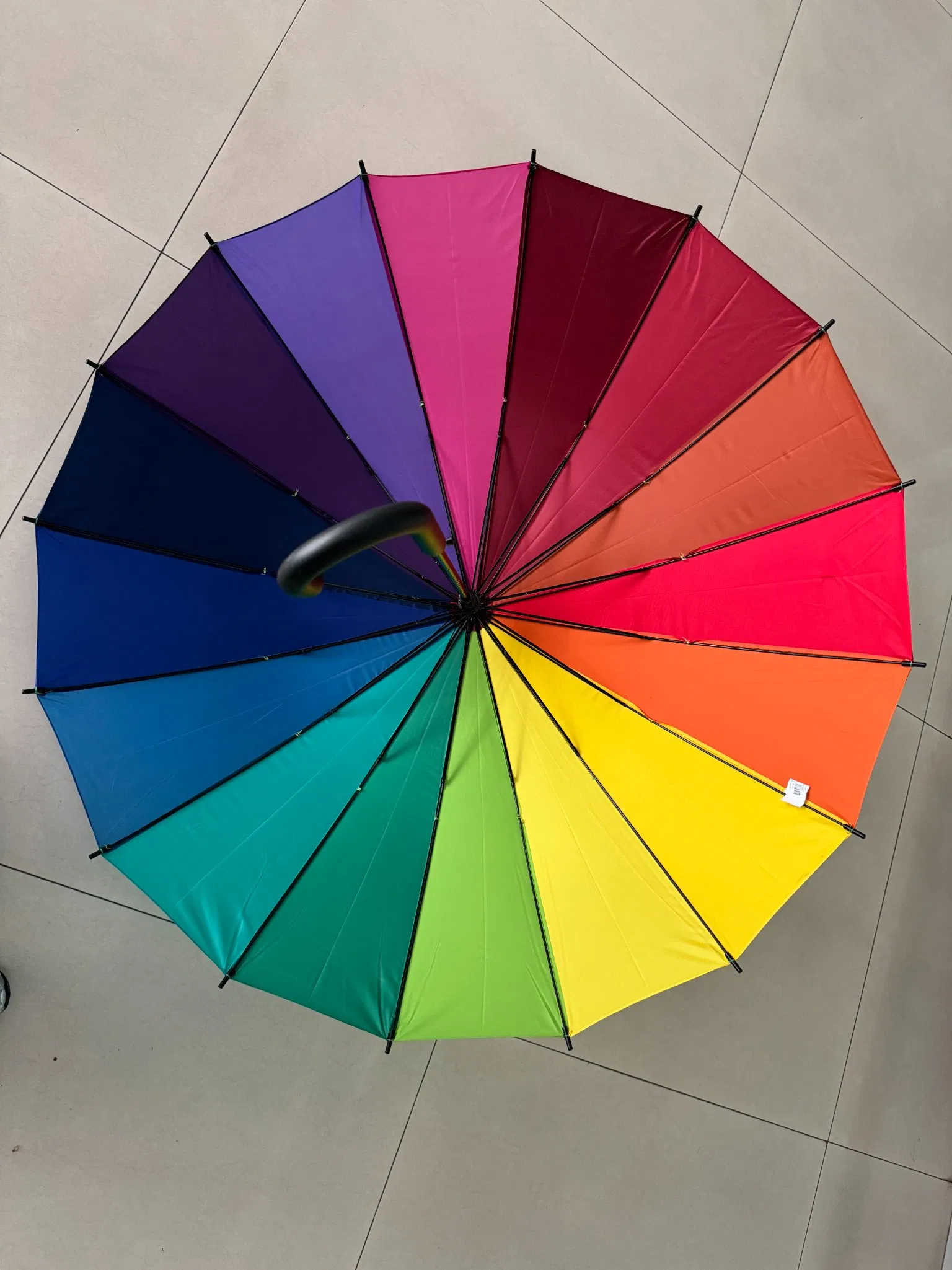 Зонт гольф 29 дюймов, 16 цветов радуги