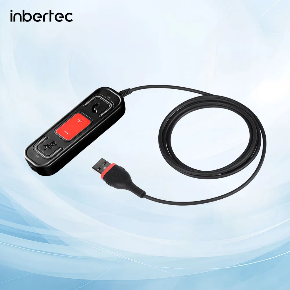 Teams Compatible Heaset Dapter 3.5mm Stereo Jack Outlet to USB-a