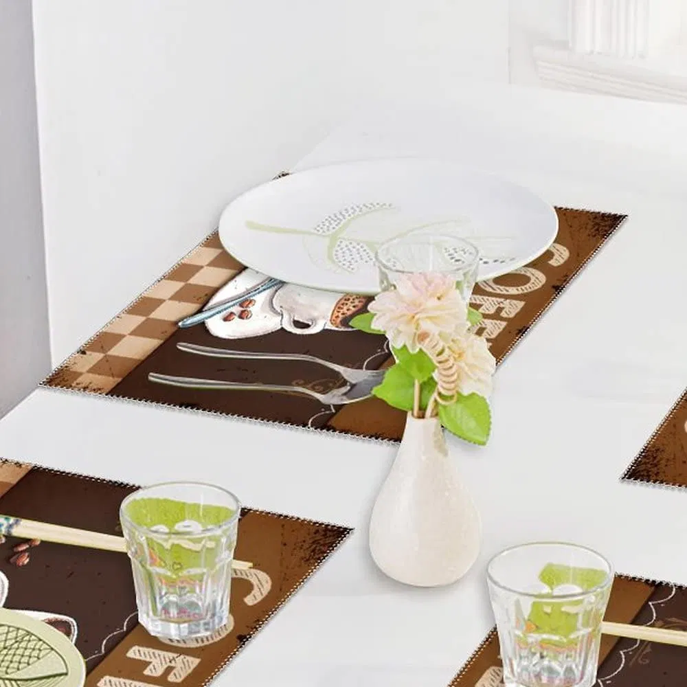 Custom Logo Advertising Digital Printing Any Color Linen Place Mats