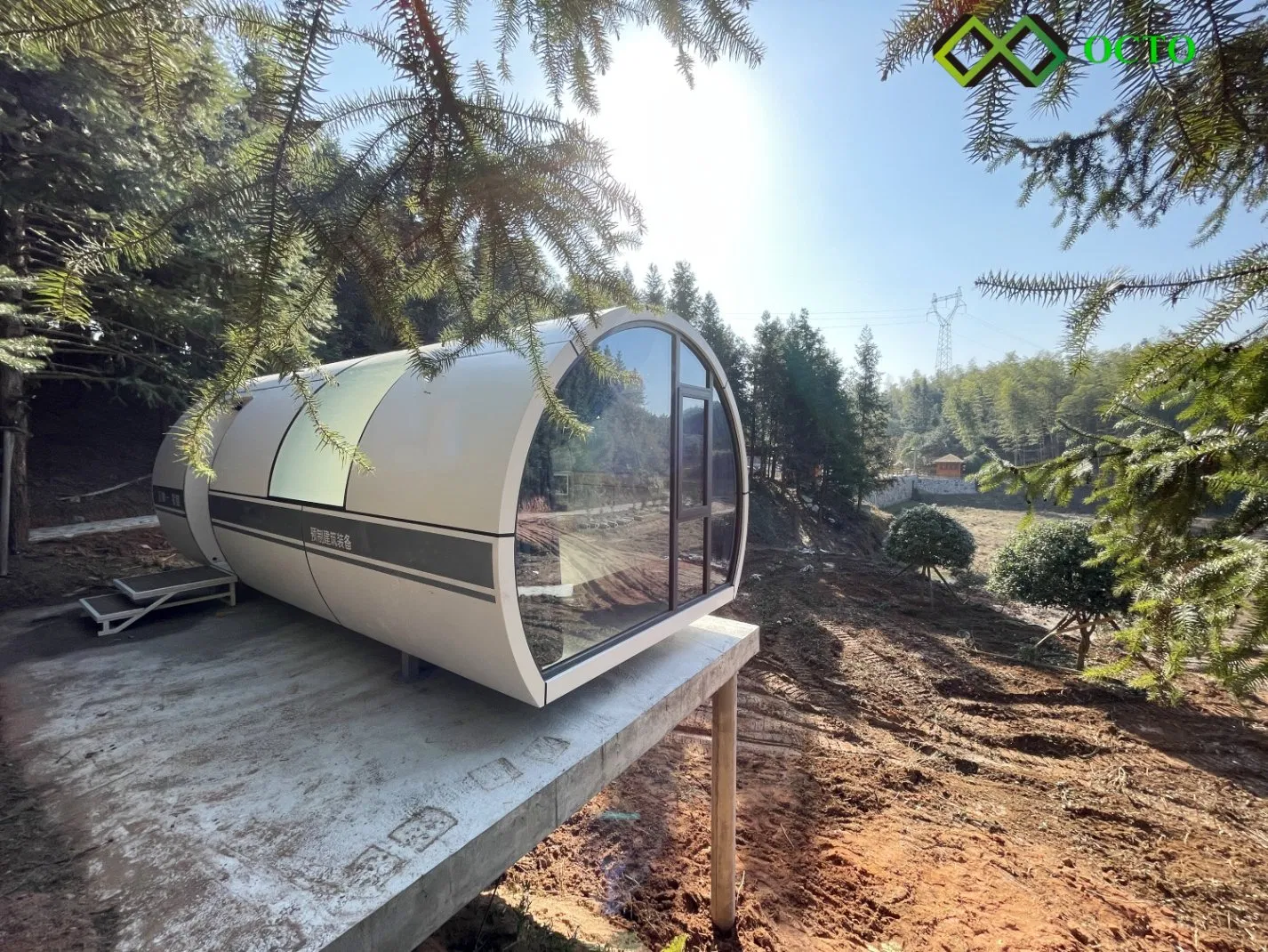 Outdoor Mobile Tiny Capsule House Economic Prefabricated Living Movable Home