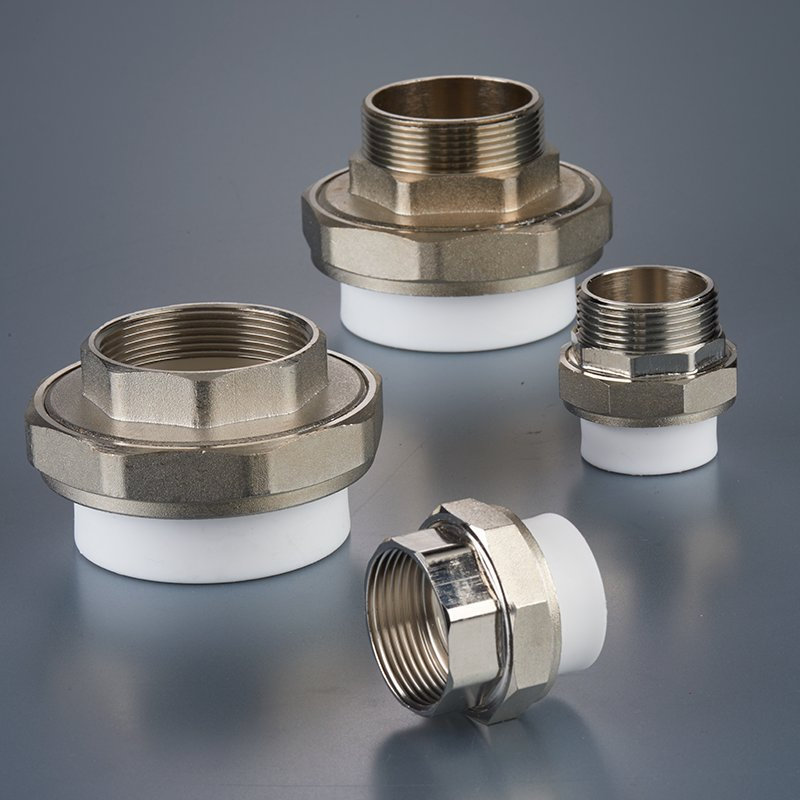 Brass PPR Fittings NPT Bsp Male Threaded Union DN20-DN63 with Bsp/NPT, Dezincification Resistant for Water Systems