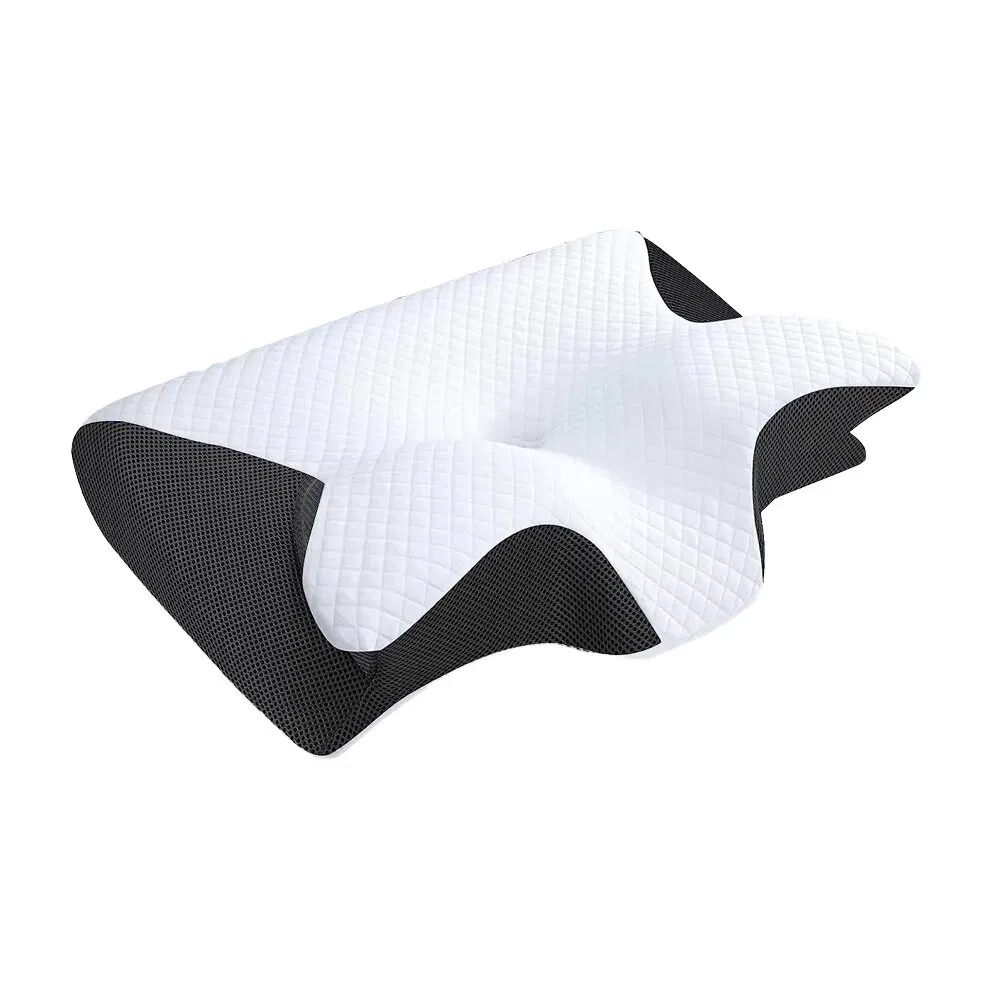Wholesale Memory Foam Cervical Neck Pillow for Side Back Sleeper Factory Supply Polyester Neck Support Soft Sleep Pillow
