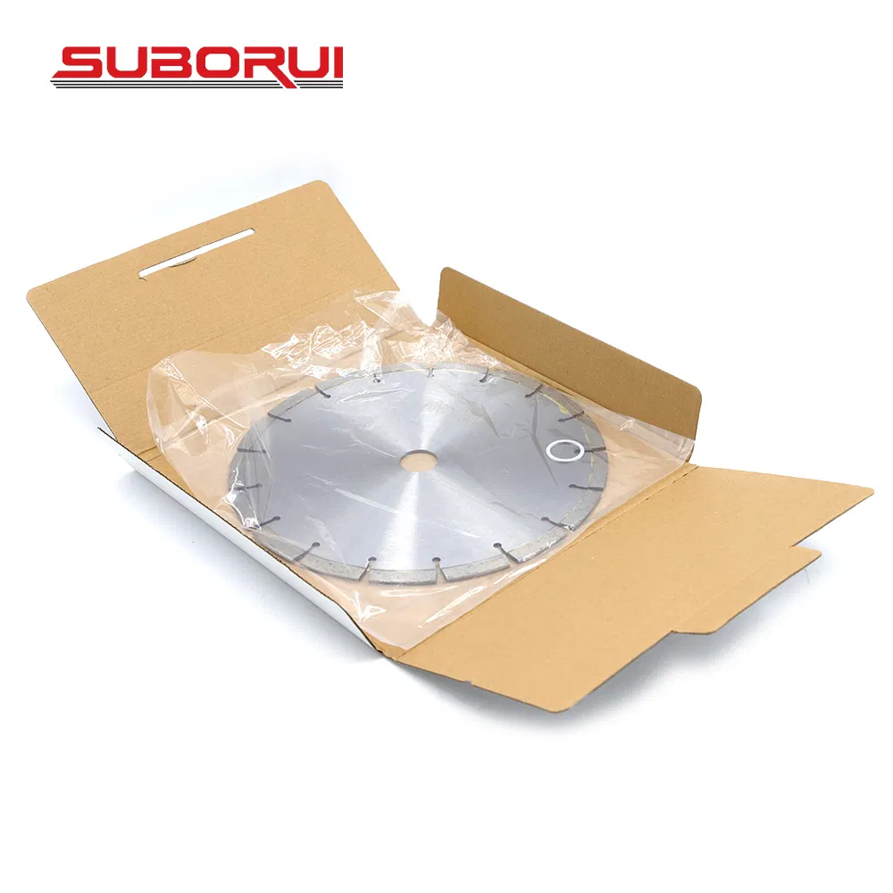 Suborui 250mm 14" 350mm Laser Welded Segment Diamond Cutting Grinding Disk Concrete Disc Saw Blade for Concrete Asphalt Brick Marble Granite Block Masonry