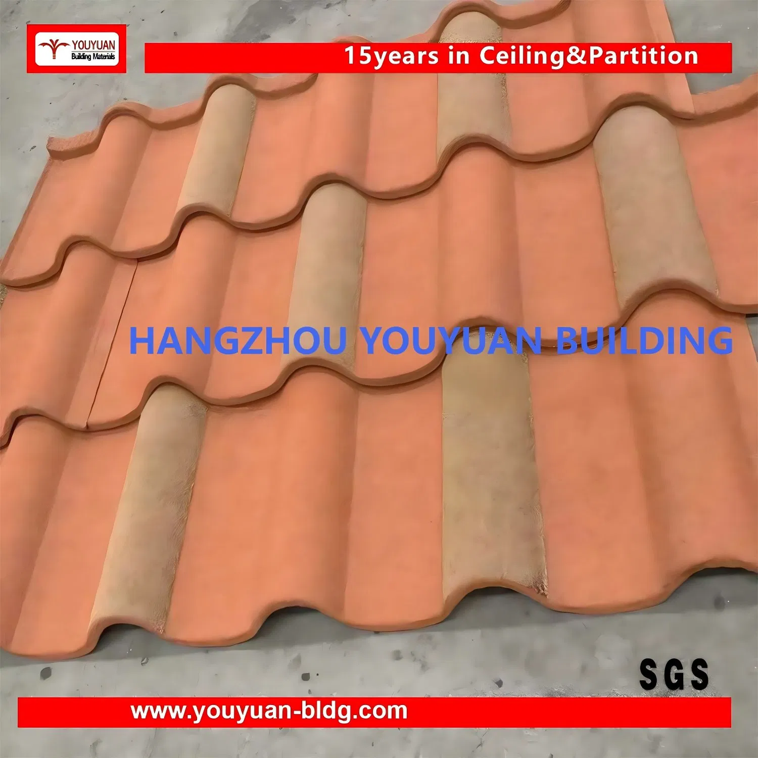 Colour Stone Coated Steel Rooing Roof Tiles