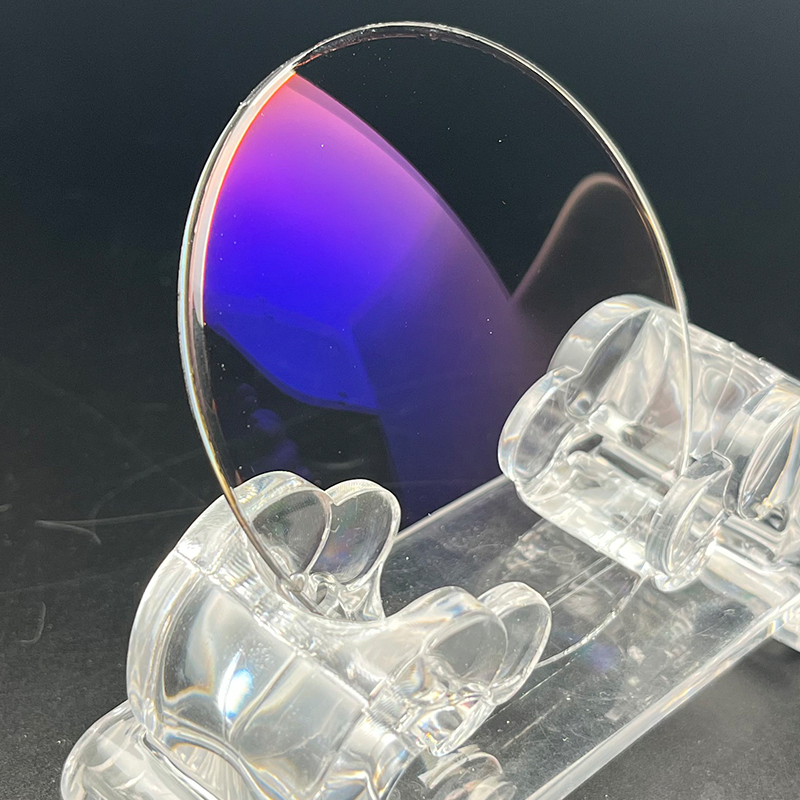 1.591 Polly Single Vision Photochromic Grey Ar Coating Blue Optical Eyeglasses Lens