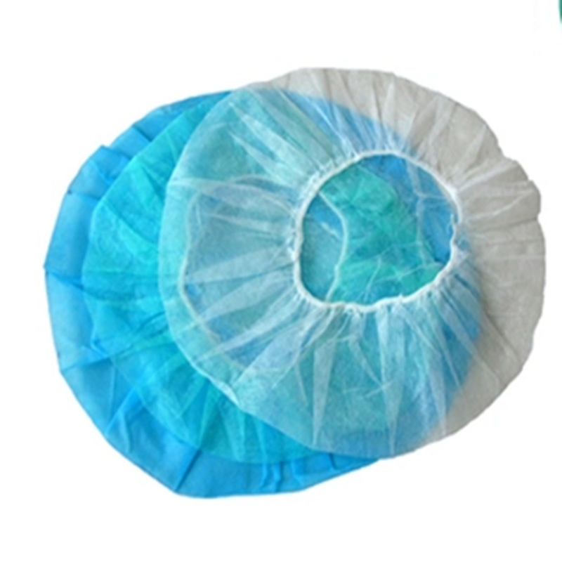 21'' Disposable Non Woven Bouffant Cap for Food and Lab Protection