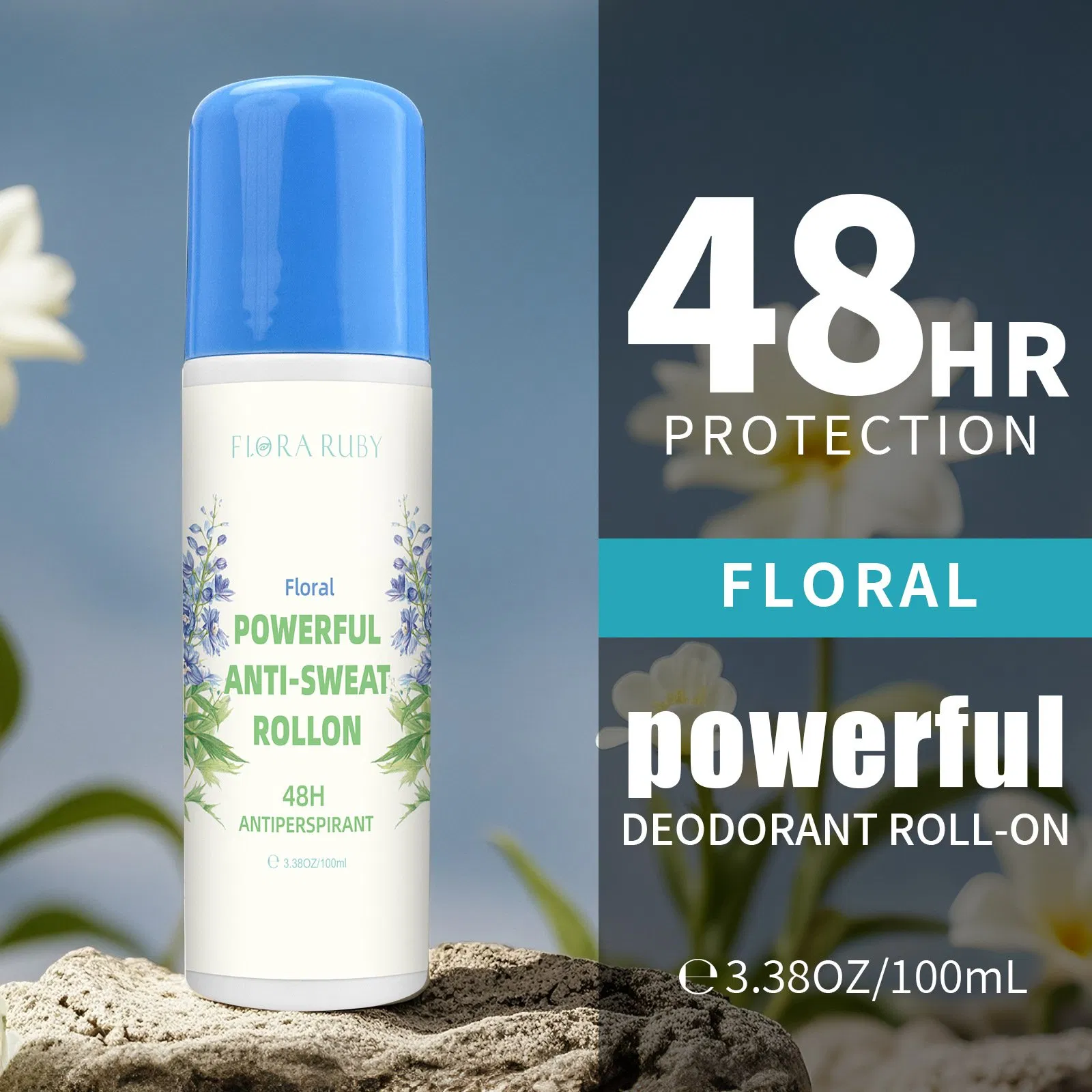 Aluminum-Free Organic Deodorant with Soothing Non-Irritating Pearl Beads