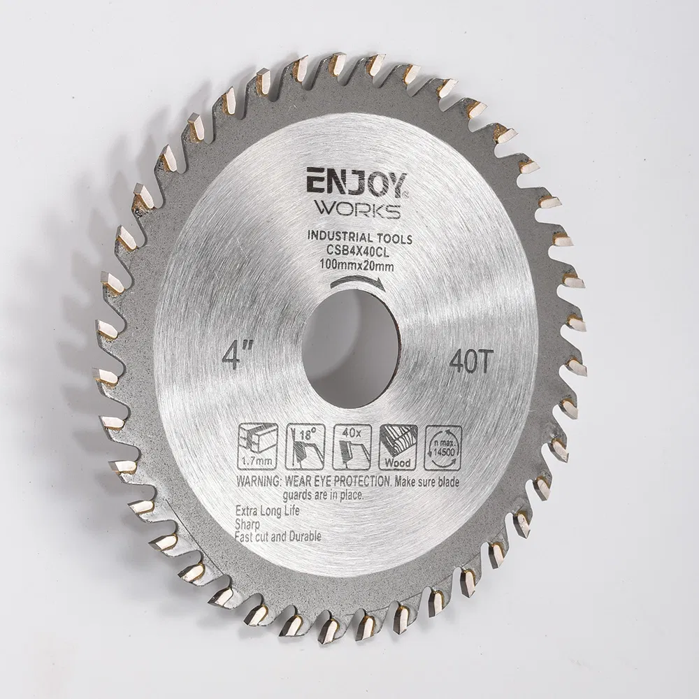 Premium 4-Inch 100X20mm 40t Tct Circular Saw Blade for Wood