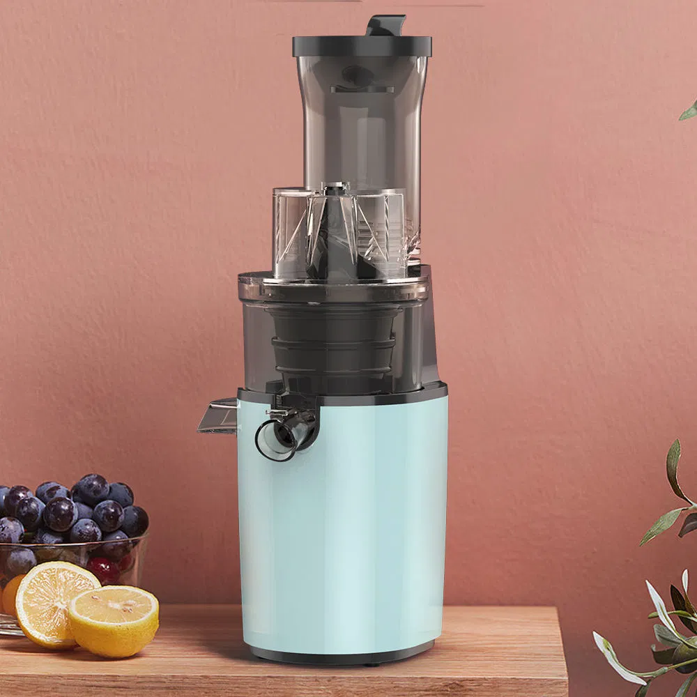 Electric Automatic Big Mouth Cold Press Commercial Orange Juicer Machine Fruit Vegetable Slow Juicer